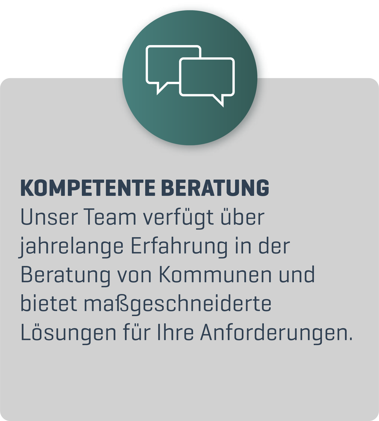 Kompetente Beratung Unser Team verfügt über jahrelange Erfahrung in der Beratung von Kommunen und bietet maßgeschneiderte Lösungen für Ihre Anforderungen.
